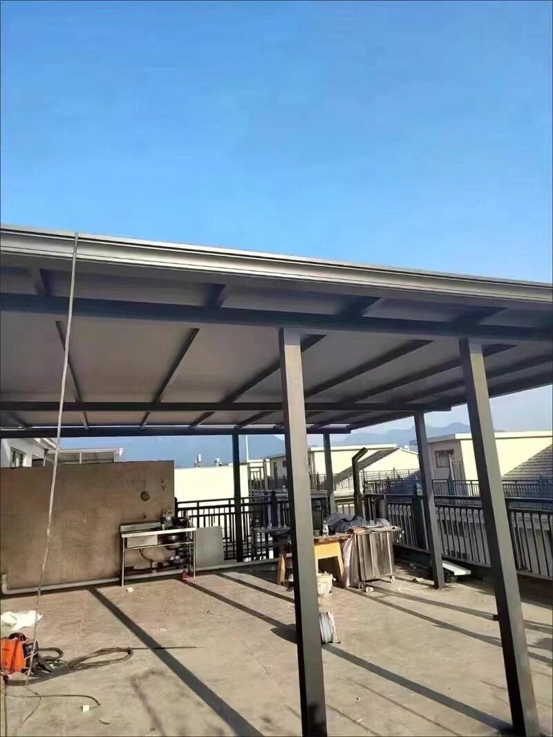金属隔热长城板雨棚