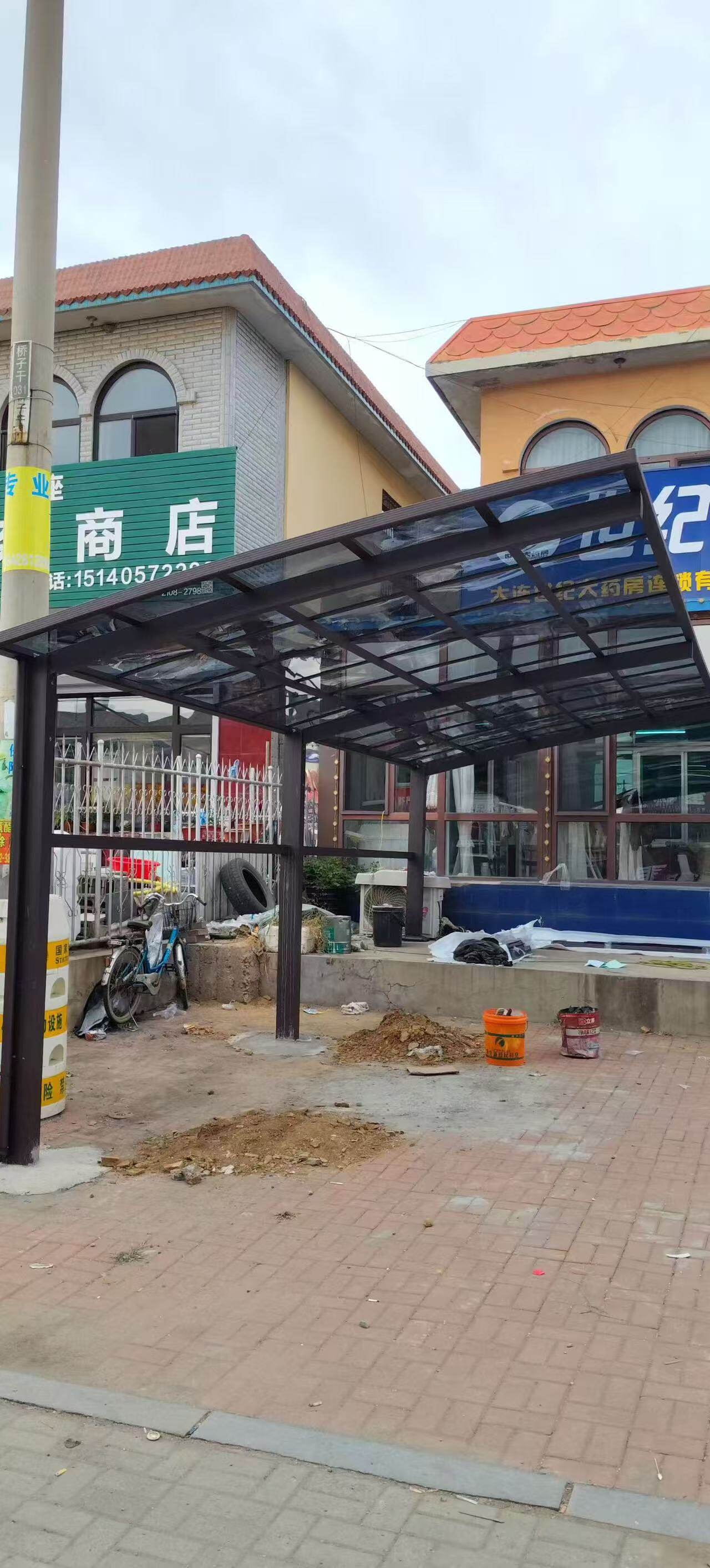 海南海口铝合金雨棚设计定制安装