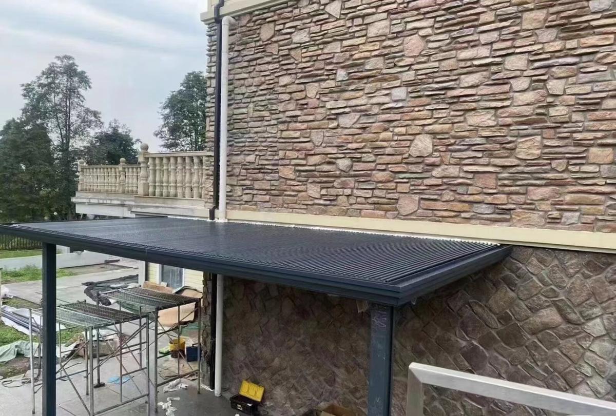 别墅庭院与露台长城板雨棚