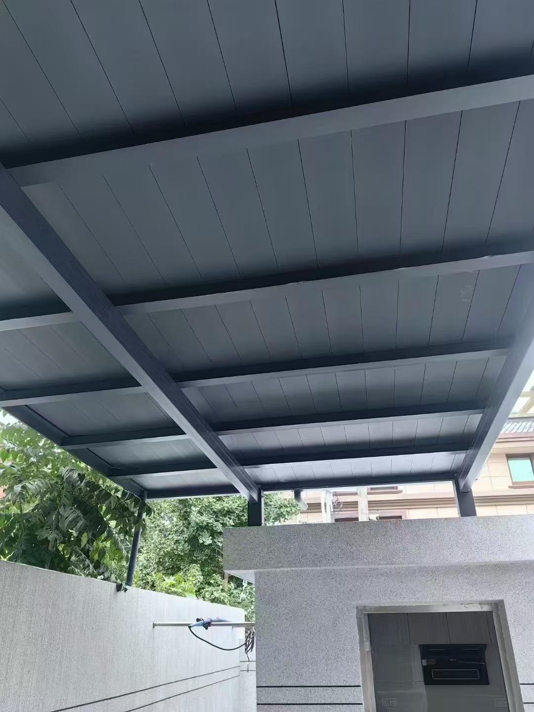 铝合金长城板别墅庭院入户雨棚