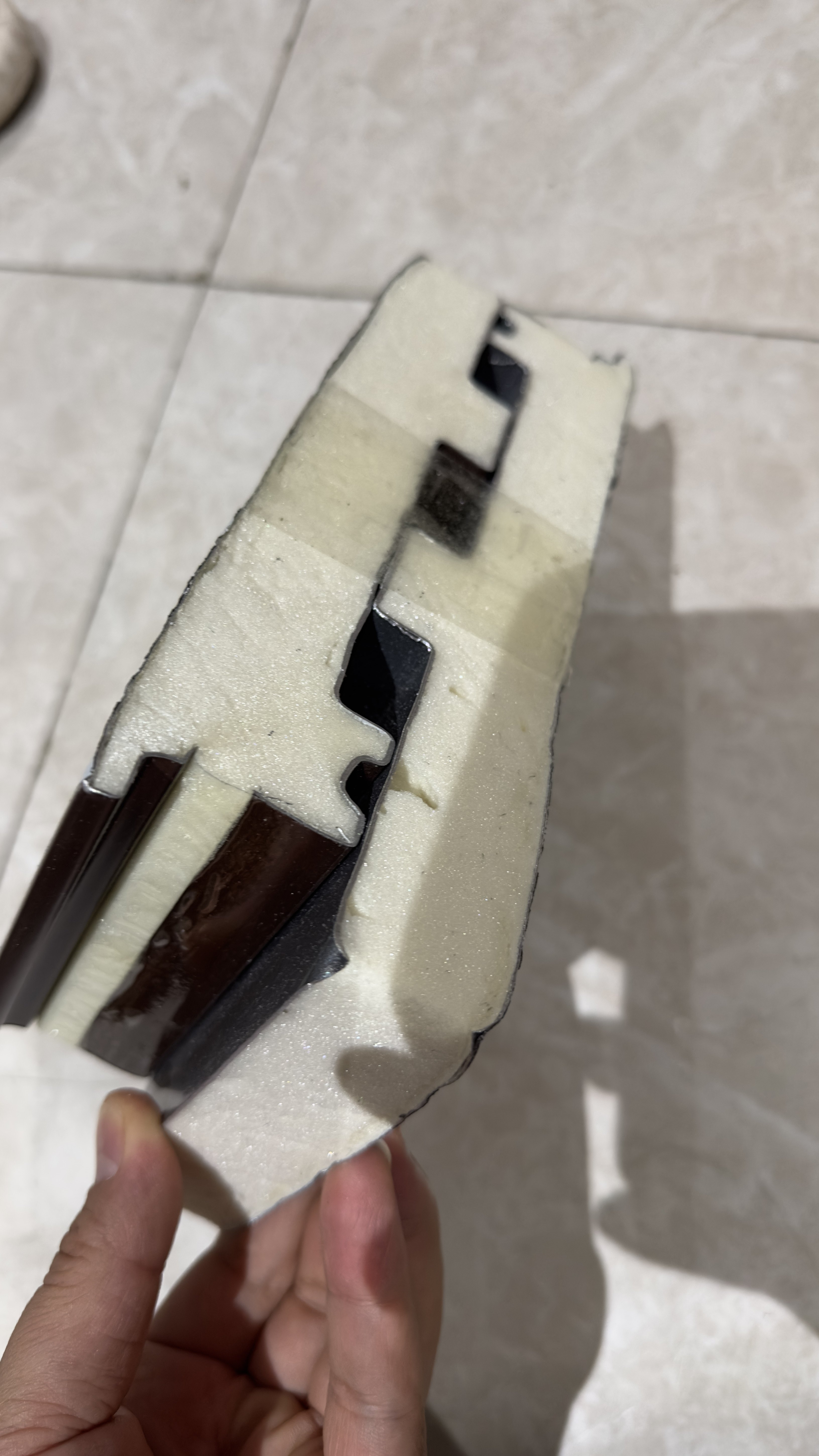 海口长城板+玻璃雨棚组合