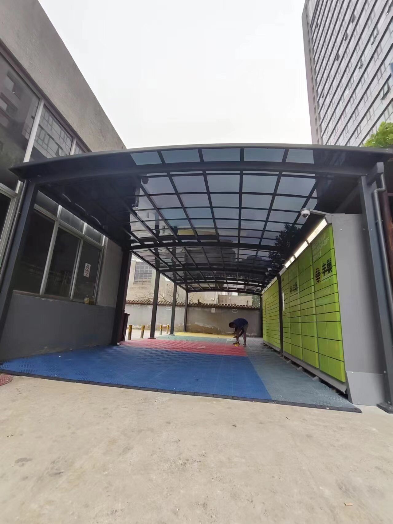 海口快递柜雨棚