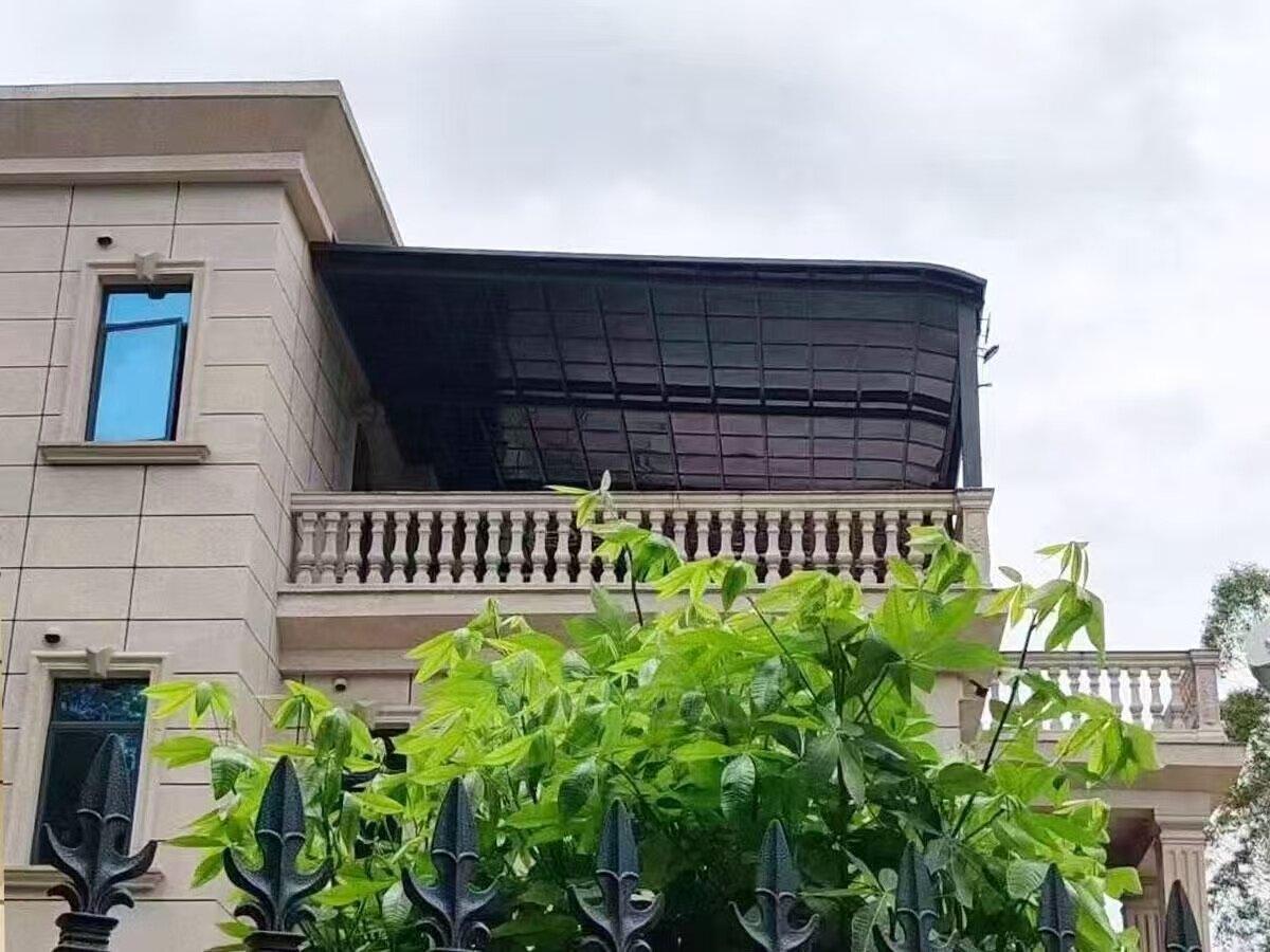 海南澄迈县经典欧式风格别墅露台雨棚