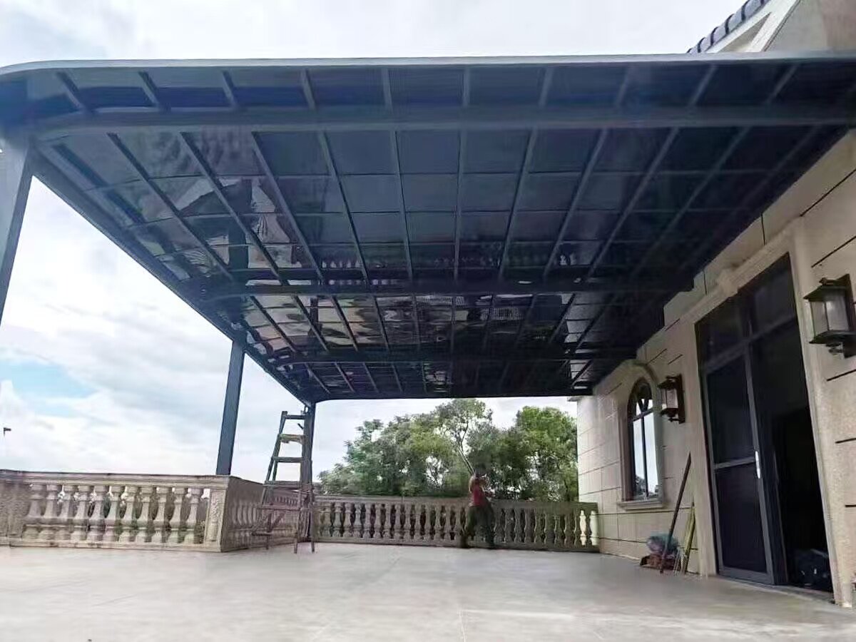 海南澄迈县经典欧式风格别墅露台雨棚