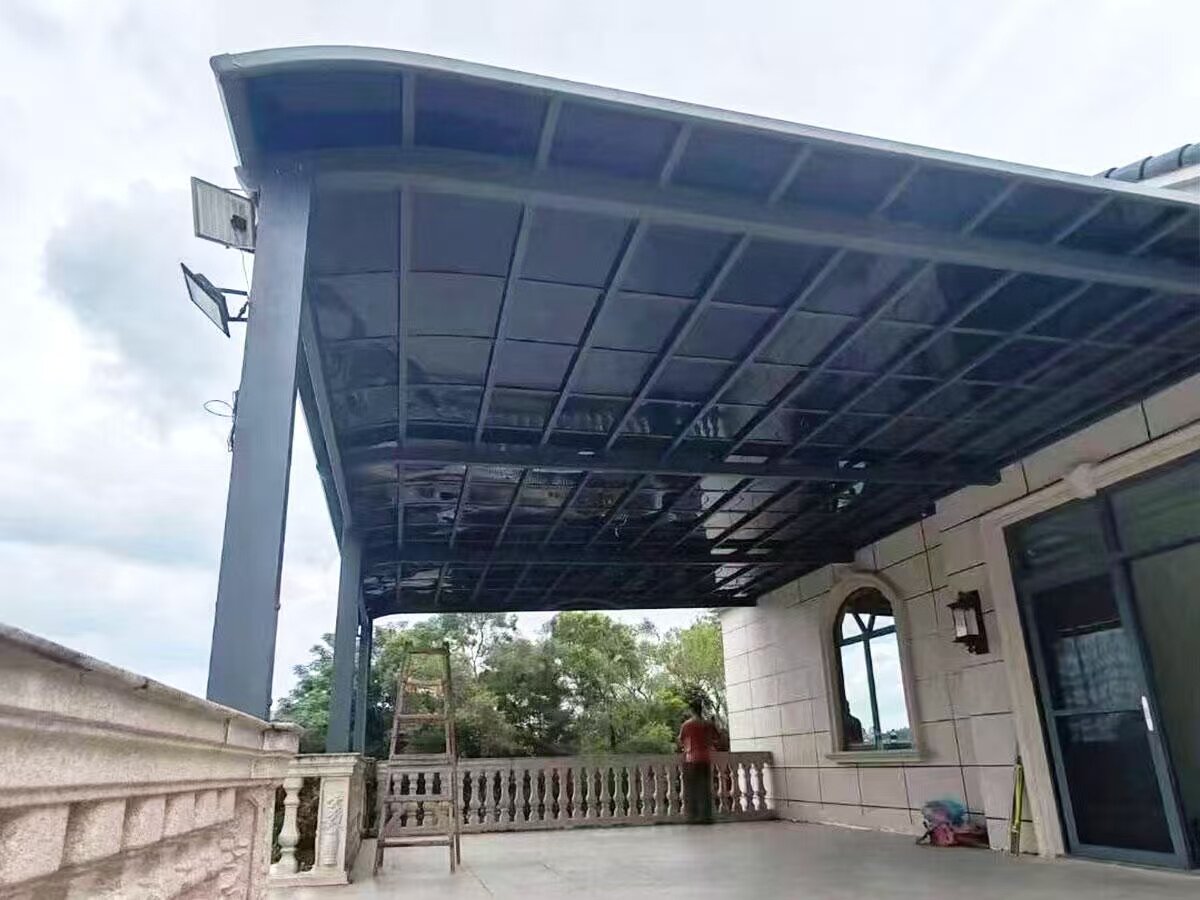 海南澄迈县经典欧式风格别墅露台雨棚