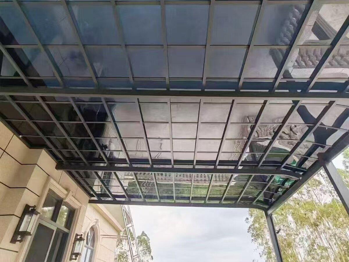 海口别墅综合体铝合金雨棚 海口别墅综合体铝合金雨棚