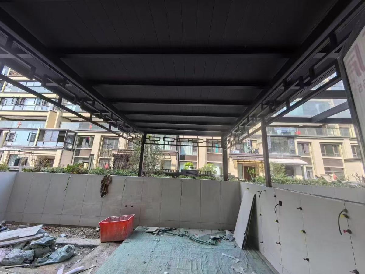 隔热长城板雨棚批发