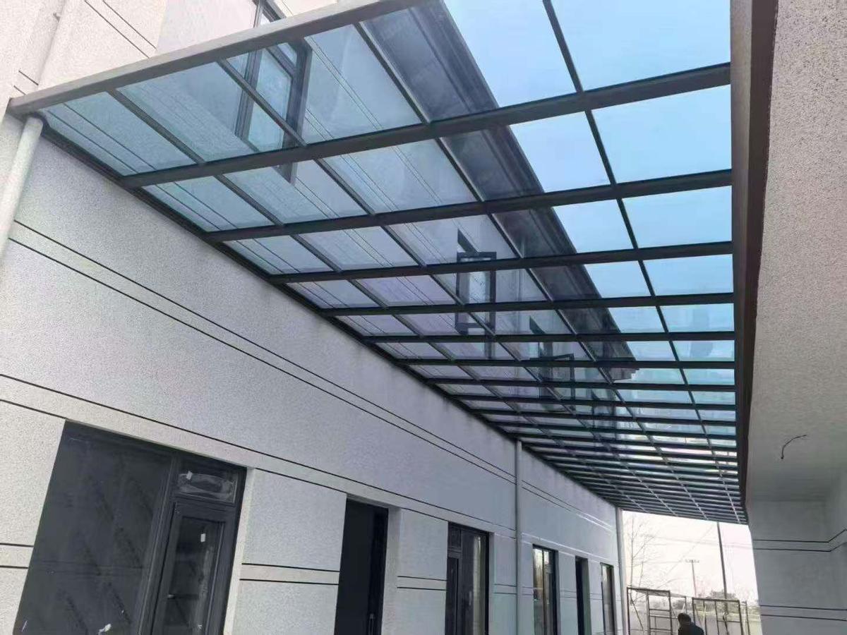 文昌雨棚施工现场 文昌雨棚施工现场