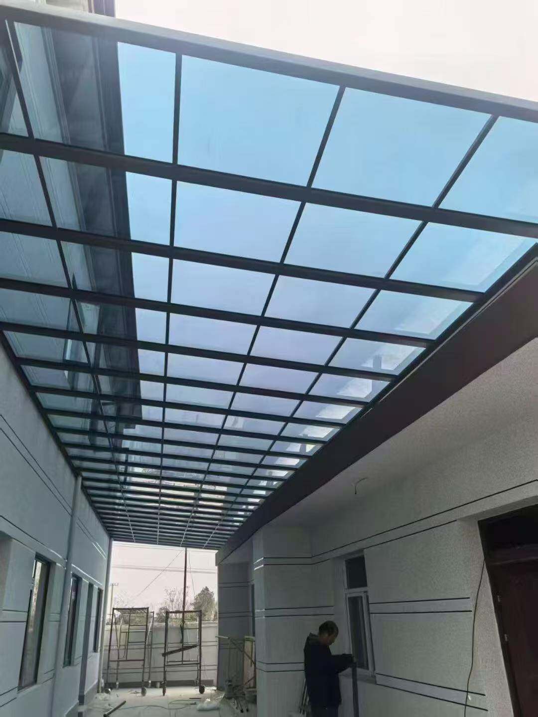 文昌雨棚施工现场 文昌雨棚施工现场